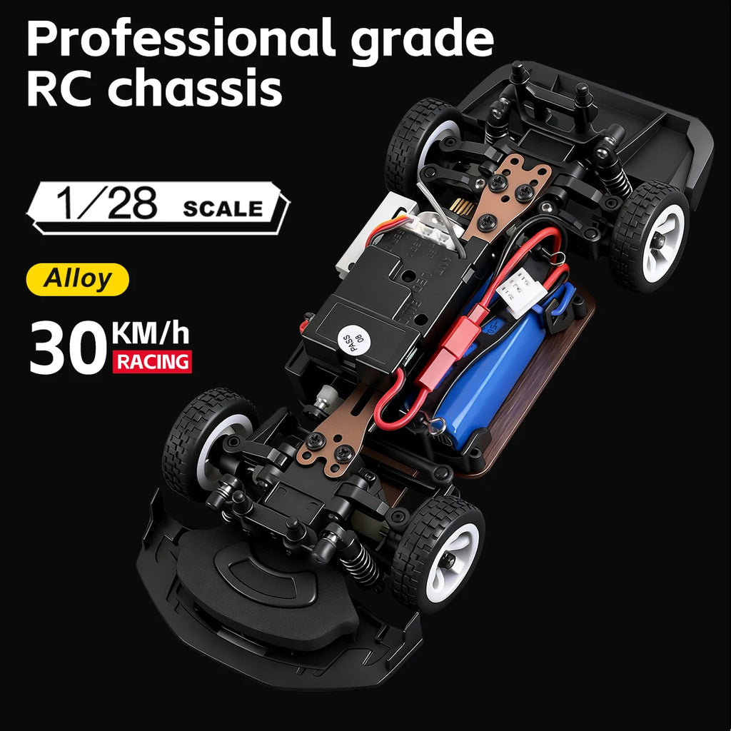 WLtoys 1/28 RC Drifting Car 284191 284019-A Upgraded Gyro 4WD High Speed Radio Control Model 2.4G Drift Racing Vehicle Mini Gift