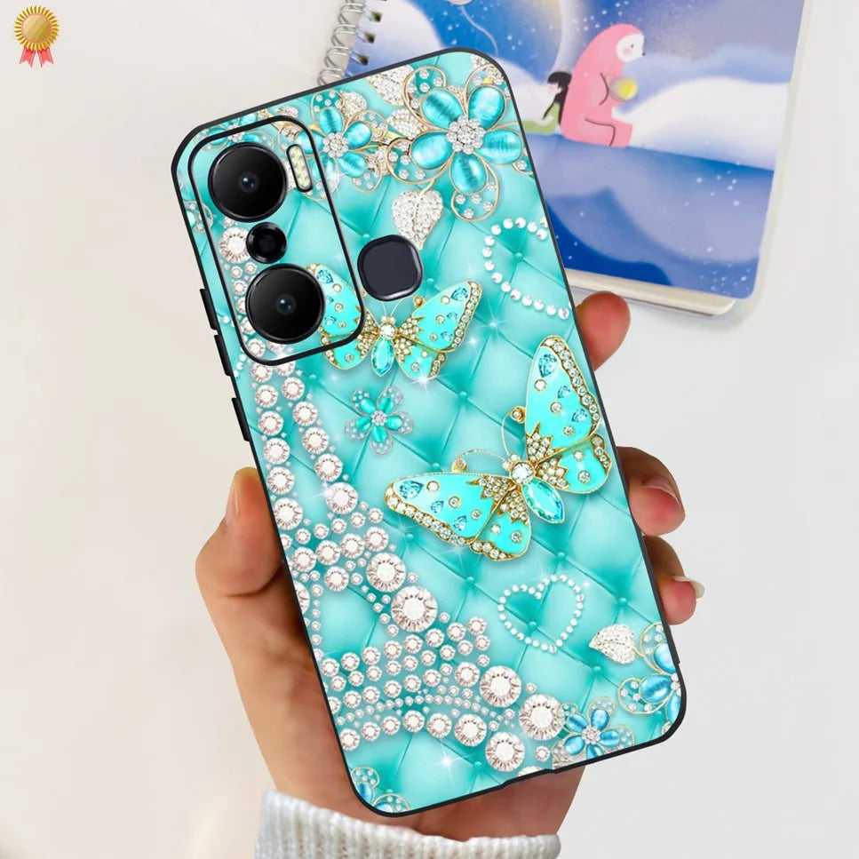 For Infinix Hot 20 Play 20i 4G Case Cute Astronaut Clear TPU Silicone Bumper Cover For Infinix Hot 20 Play 20i Phone Case Funda