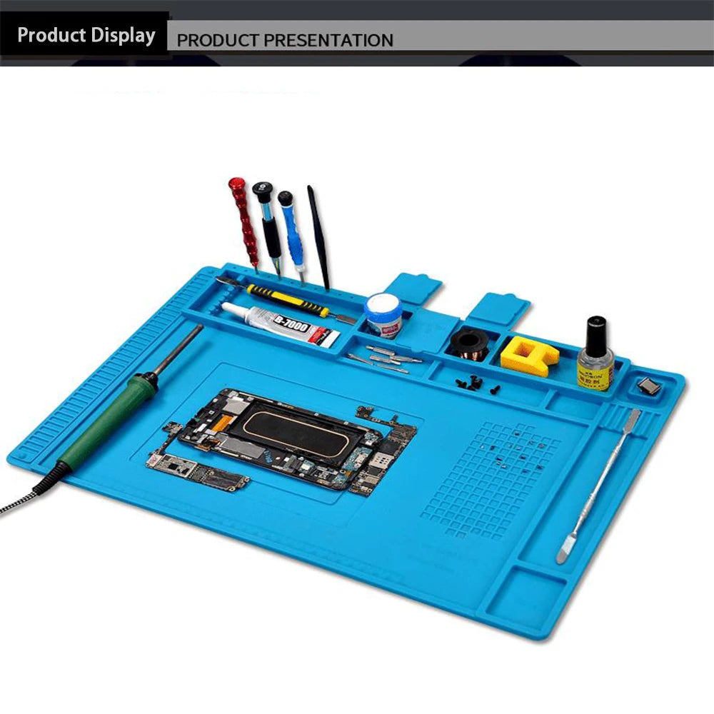 Repair Pad Silicone Waterproof Motherboard Electronic Equipment Repair Board Multi-Component Placement Heat Tin removal work pad