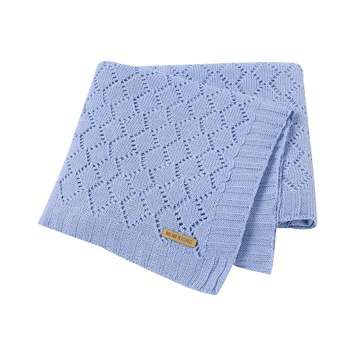 Baby Blanket Super Soft knitted Newborn Stroller Bed Sleeping Cover Toddler Infant Bedding Muslin Swaddle Wrapper 100*80CM Plaid