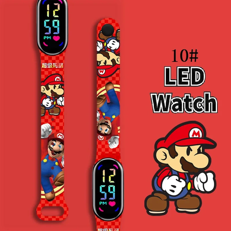 Kids LED Watch Touch Control Digital Watch Silicone Strap Waterproof Sport Wristwatch for Boys Girls Children Birthday Gift