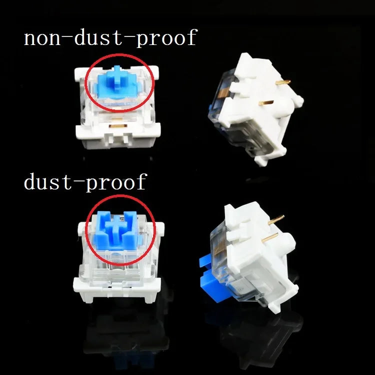 Outemu Switch for Mechanical Keyboard Black Blue Brown Red 3Pin Dustproof Linear Tactile Clicky Silent Compatible with MX Switch