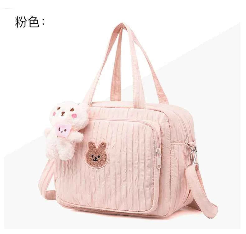 Cotton Mommy Bag Diaper Bags for Baby Cute Handbags Baby Items Organizer Nappy Caddy Bag Maternity Pack Mother Kids