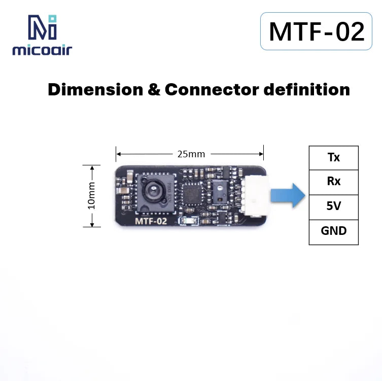 MicoAir MTF-02P AUTO/  MTF-02 AUTO Optical Flow & Range Sensor  Compatible AUTO