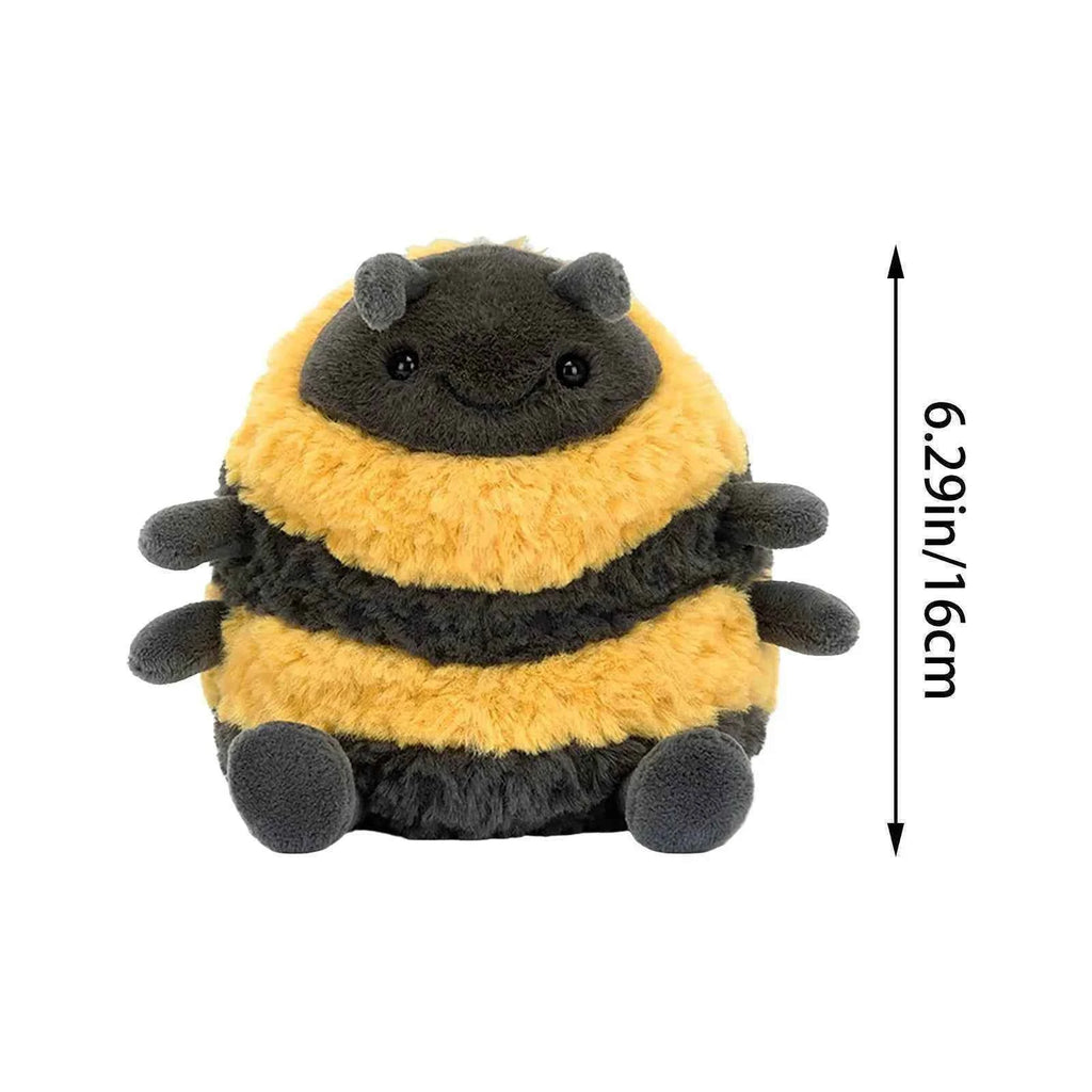 Cute Sha Bee Plush Toys Pendant Stuffed Cai Bee Plush Super Soft Honey Jar Plush Doll Bed Sleep Pillow Birthday Gifts for Kids