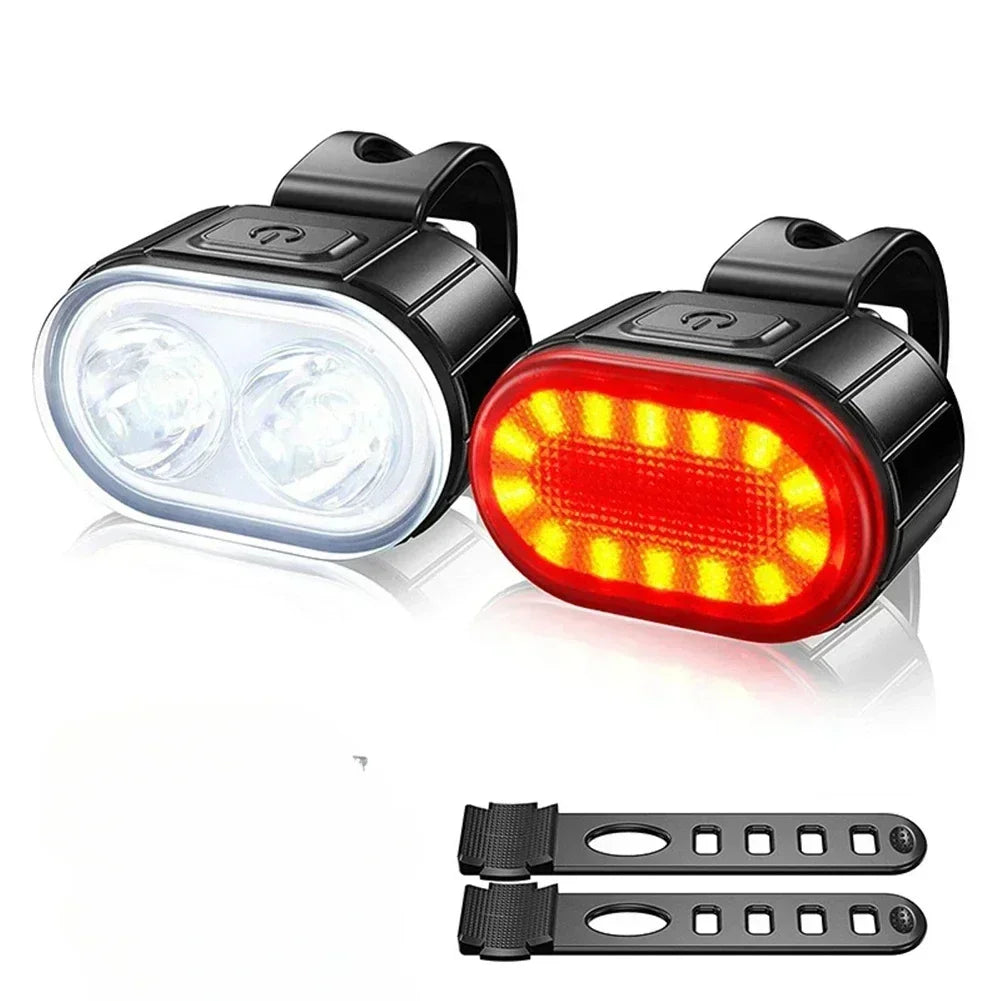 9 LED Bicycle Headlight Portable Rechargeable Bright Front Bike Lamp Ultralight Handlebar Lights Waterproof Cycling Flashlight