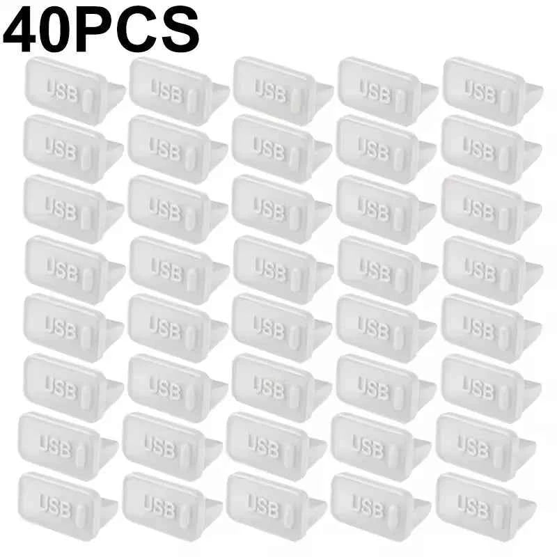Dust Plug for USB -A Charger Port Cover Cap Female Jack Universal Silicone Dustproof USB-A Ports Protector PC Notebook Laptop