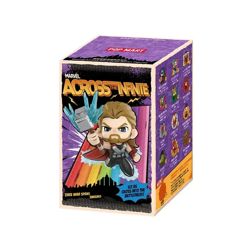 POP MART MARVEL Across The Infinite Series Original Blind Box Surprise Mystery Box Guess Bag Toys Doll Cute Desktop Ornaments