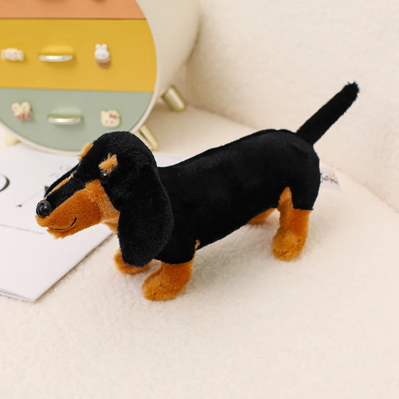 10 Inch Adorable Dachshund Plush Toy Soft Stuffed Animal Dog Doll For Home Decor kids' Birthday Parties And Gifts
