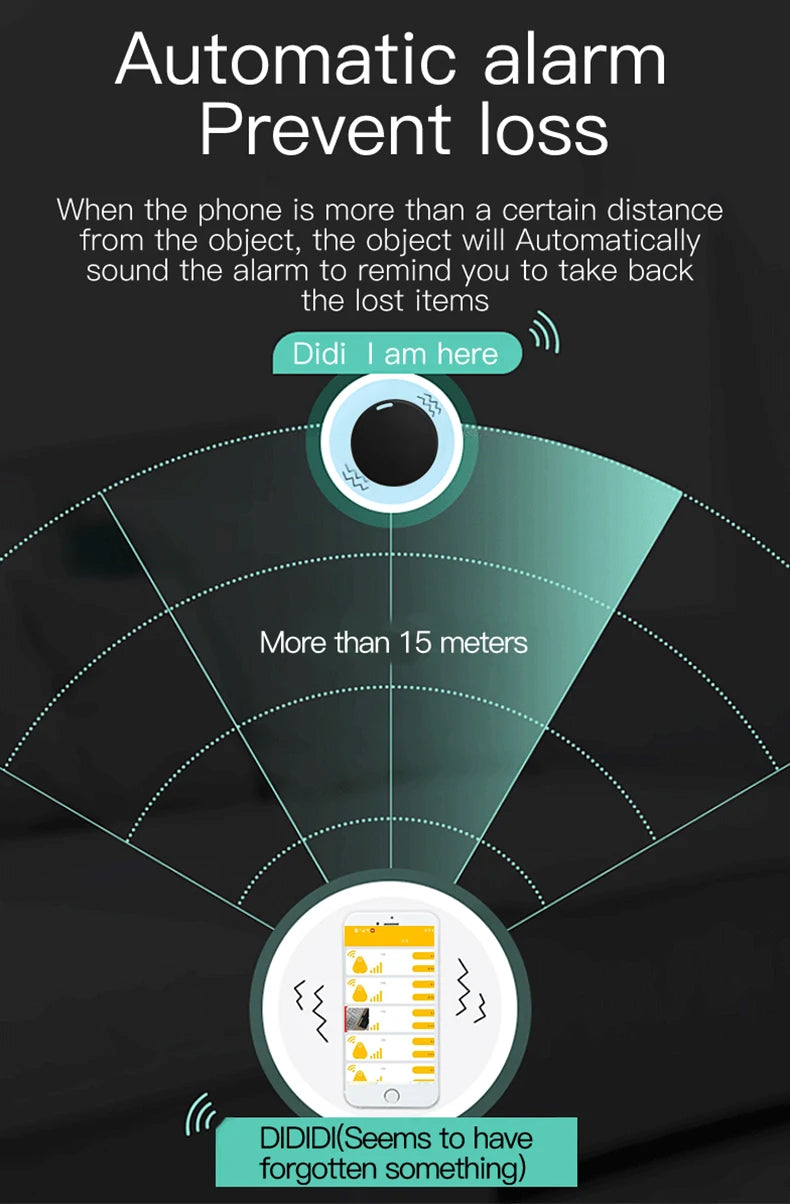 Anti-Lost Device Wireless Pet Kids Wallet Tracking Locator Bluetooth 5.0 Portable Smart Finder Small GPS Tracker For Cellphone