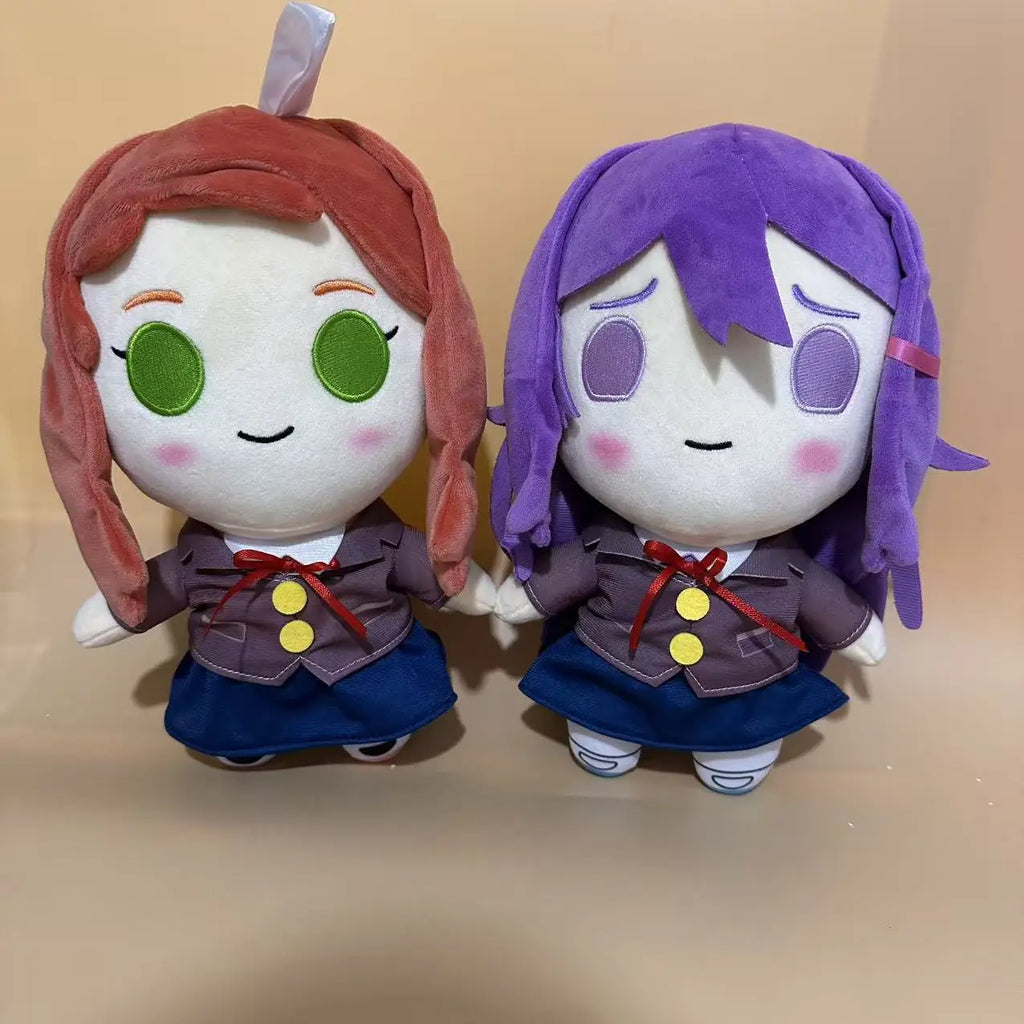 DDLC Doki Doki Literature Club Plush Toys Anime Monika Natsuki Sayori Yuri Stuffed Doll Kawaii Cotton Soft Plushie For Kids