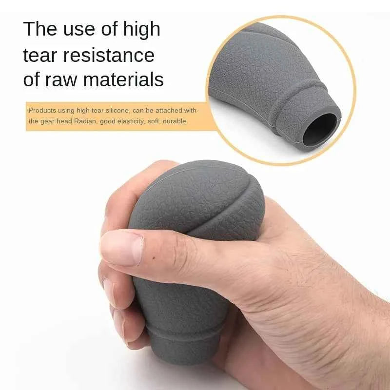 Universal Non-Slip Silicone Gear Shift Knob Cover Car Manual Transmission Protective Sleeve Auto Interior Accessories