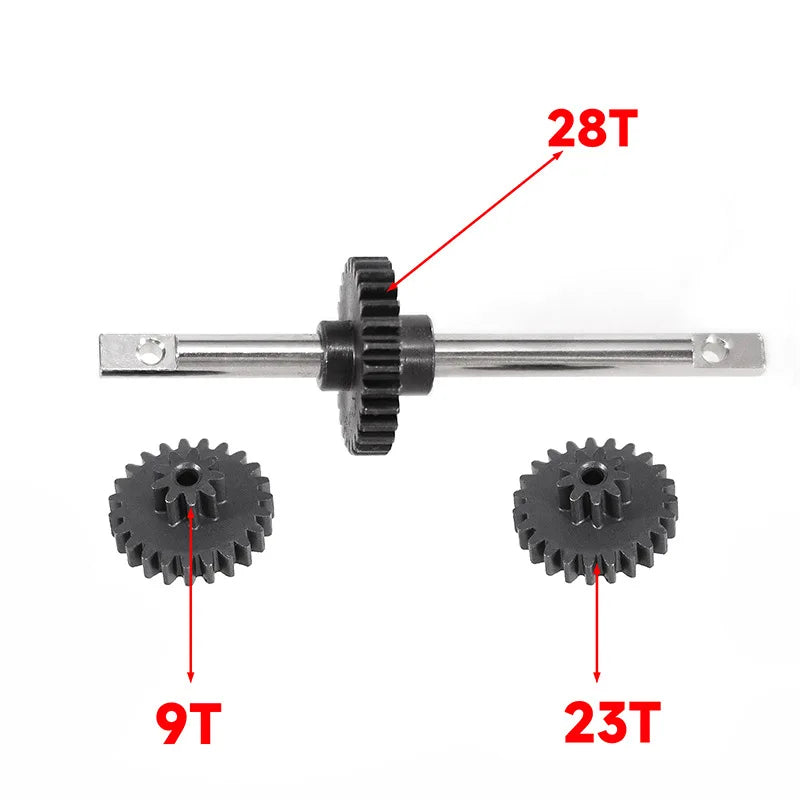 Metal chassis pull rod shock absorber transmission shaft 370 gearbox assembly For MN82 LC79 82S 82Por 1/12 RC Car Upgrade Parts
