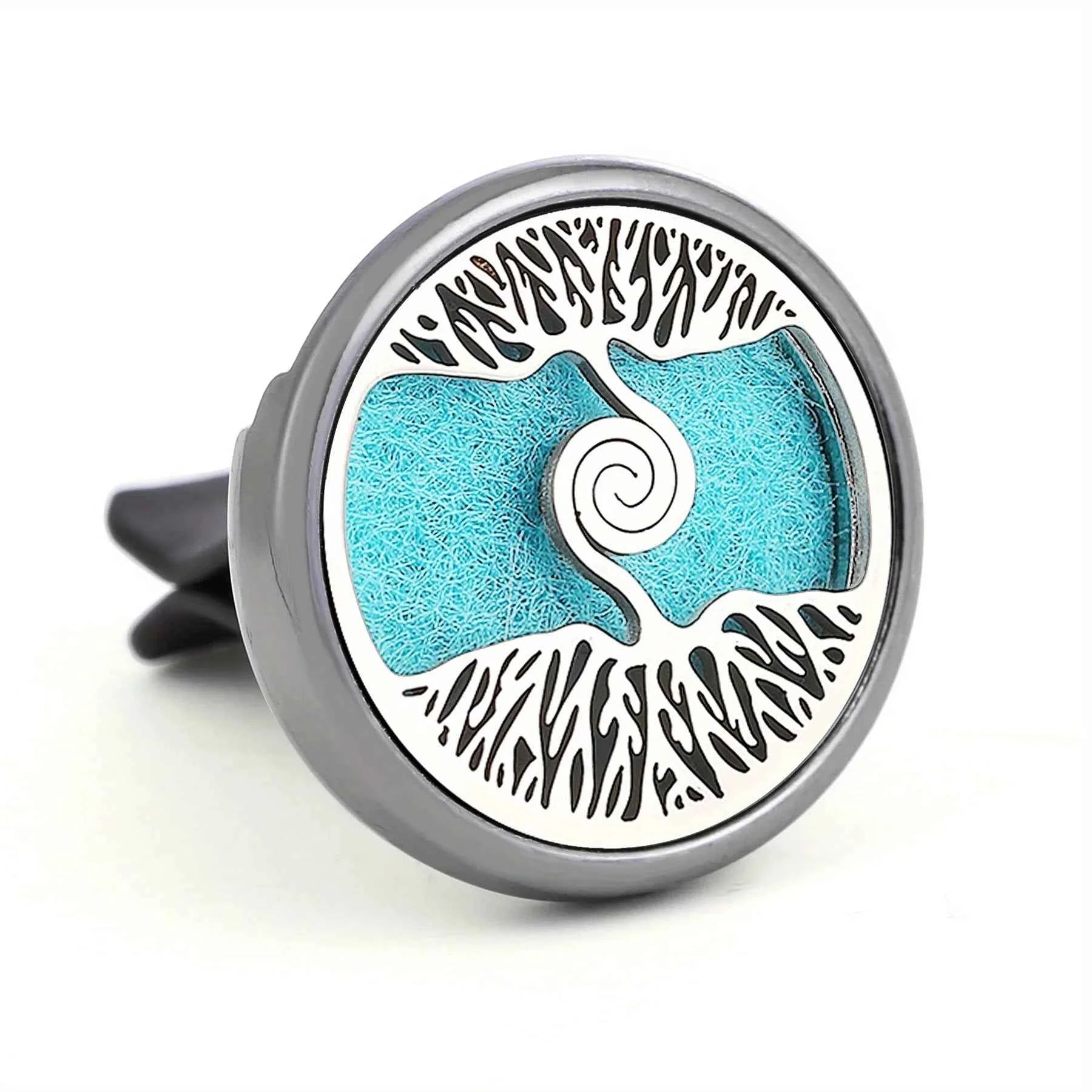 1PC Refillable Car Air Freshener Perfume Diffuser Clip with 10pcs Pads Auto Vent Interior Aromatherapy Diffuser