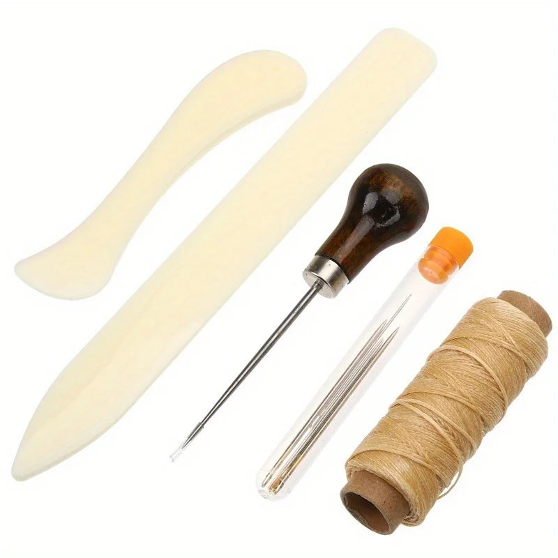 Tools Kit Sewing Craft Diy Working Book Tool Stitching Set Binding Needles Folder Bone Paper Supplies Repair Press Bookbinding
