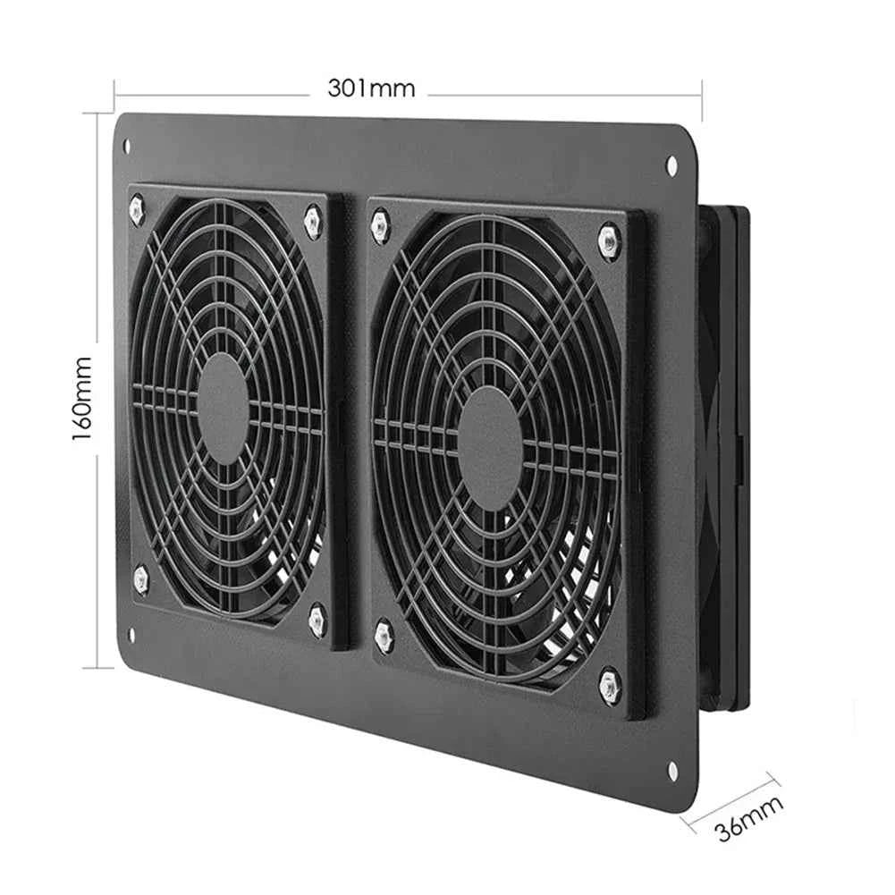 Cooling W Solar Panel Fan Outdoor Solar Exhaust Fan RV W Solar Panel Durability Greenhouses Exterior Laminated Chicken Coops