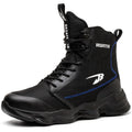 Dropshipping Men Safety Shoes Steel Toe Sneaker Lighweight Work Safety Boots Man High Top Puncture Proof Work Shoes Anti-smash