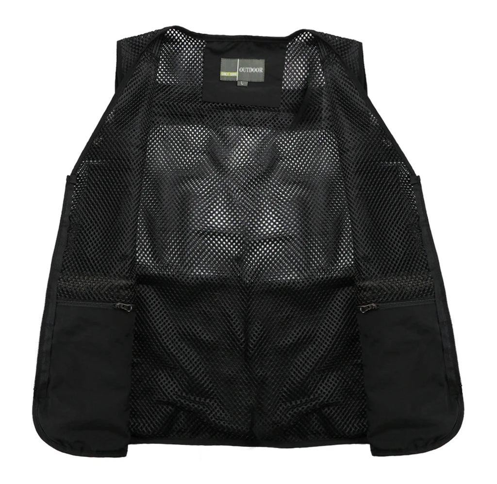 Men's Vest Tactical Webbed Gear Coat Summer Photographer Waistcoat Tool Many Pocket Mesh Work Sleeveless Jacket Male