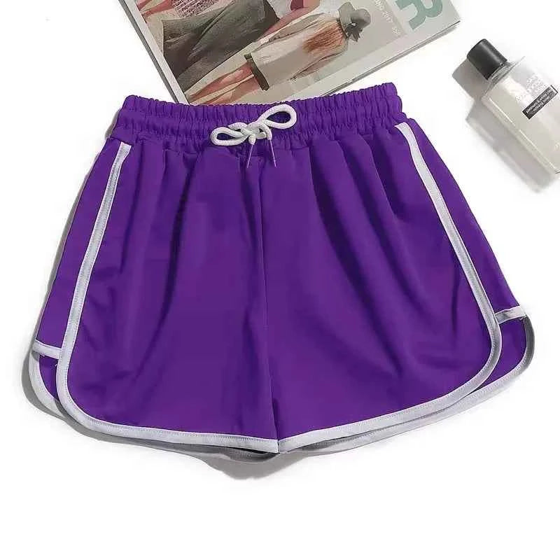 2026 Summer New Women Outdoor Sports and Fitness Shorts Korean Edition Sexy High Waist Yoga Casual Wide Leg Home Sleepers