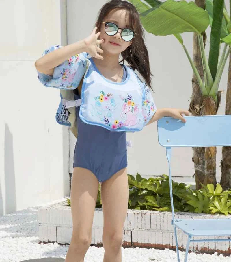 Baby Swim Buoyant Vest Kids Learn Swimming Child Swim Trainer Boy Girl Cute Float Swimsuit Swimming Pool Accessories