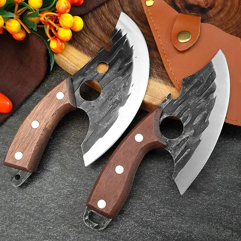 2025new Outdoor Pick Bones Dedicated Knife Hand-Forged Meat Cutting Knife Slaughter Professional Meat Selling Knife