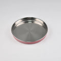 Big Baby Feeding Plate Silicone Stainless Steel Boy Girl Tableware Cute Plain