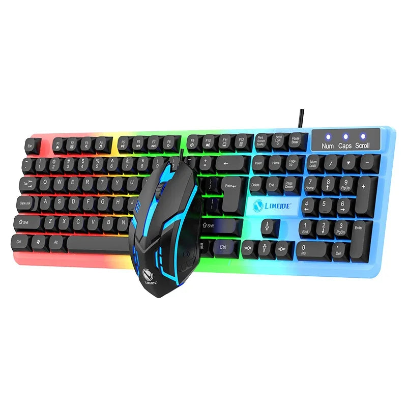 Wired Gaming Keyboard And Mouse Combo With LED Backlight