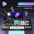 Kids DJ Controller Music Toy Mixer with Microphone LED Light Electronic Music Game DJ Turntable for Children Birthday Gifts