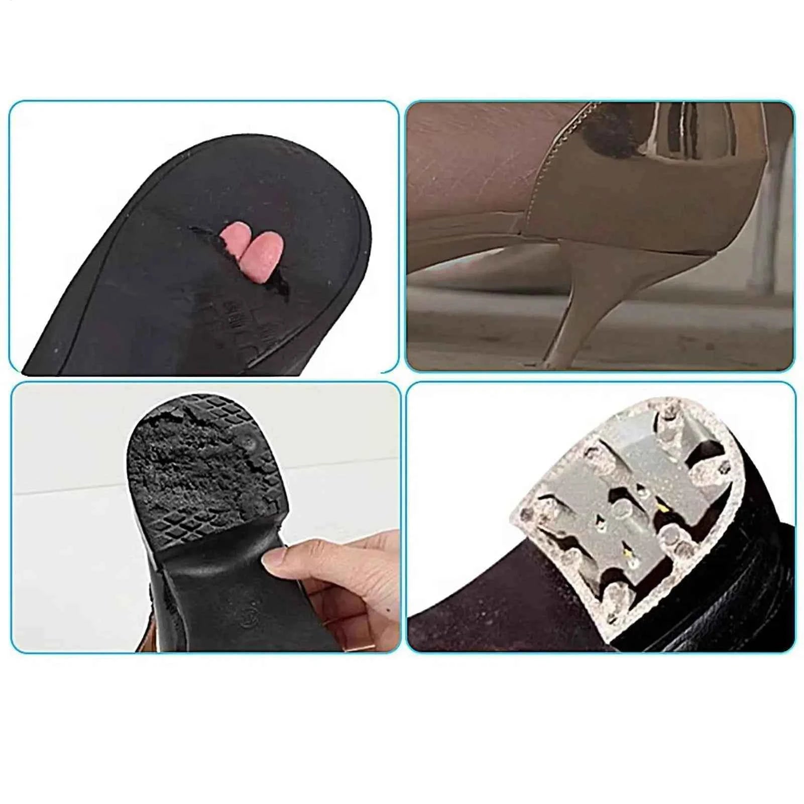 Anti Slip Shoe Grips Self-Adhesive Noise Reduction Tape Shoe Bottom Protector for Offices School Hospital High Heels Boots
