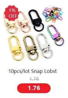 30pcs/lot 12*7mm 10*5mm Stainless Steel Gold Plated Lobster Clasp Hooks for Necklace&Bracelet Chain DIY Fashion Jewelry Findings