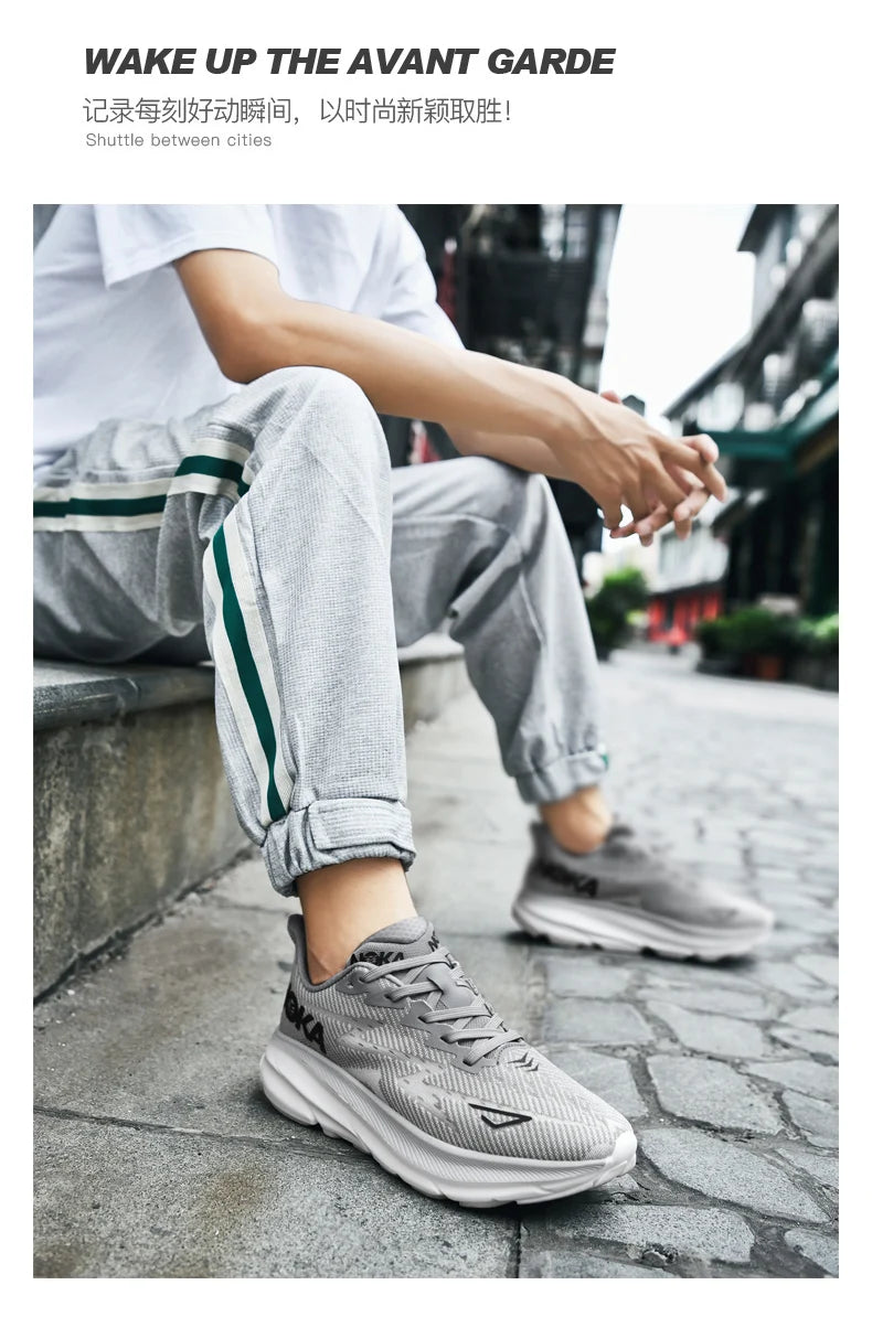 Marathon Sports Running Shoes Men Breathable Lightweight Sneakers Comfortable Athletic Nonskid Leisure Outdoor Sneakers for Men
