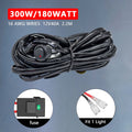 LED Light Bar Wiring Harness Kit, 300W Universal LED Work Light Bar Wiring Harness 12V 40A for Off-Road Vehicles Fit 2 Light
