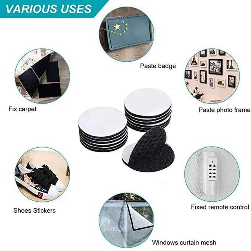 10 Pairs of Strong Anti-curling Carpet Tape Non-slip Stickers Carpet Gripper Self-adhesive Double-sided Stickers