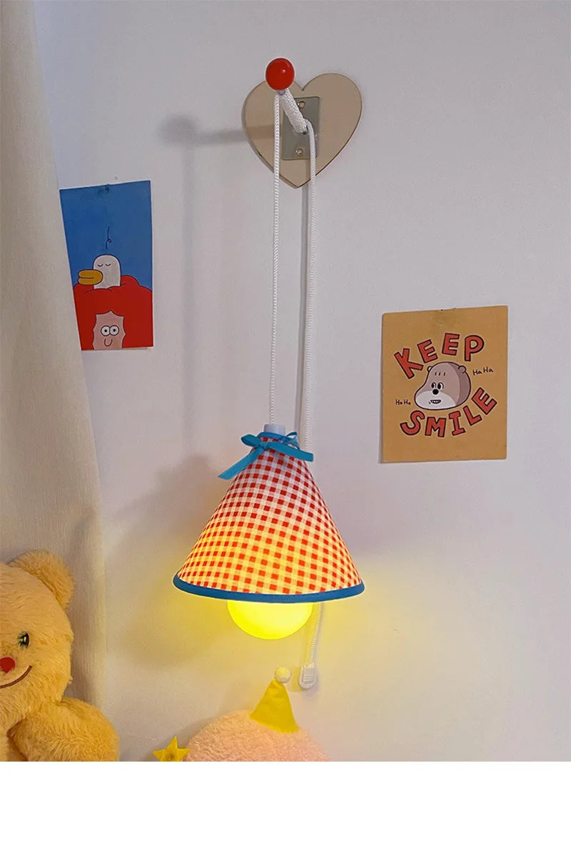 Wall-Mounted Night Light Hanging Bedside Lamp&Desk Light Essential Dorm Accessory for College Students' Upper Bunk Bed&Bedroom