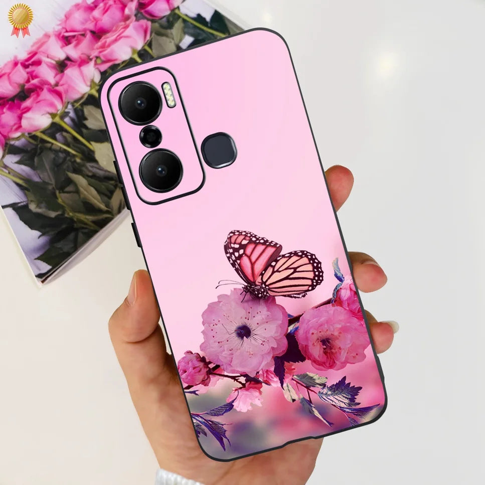 For Infinix Hot 20 Play 20i 4G Case Cute Astronaut Clear TPU Silicone Bumper Cover For Infinix Hot 20 Play 20i Phone Case Funda