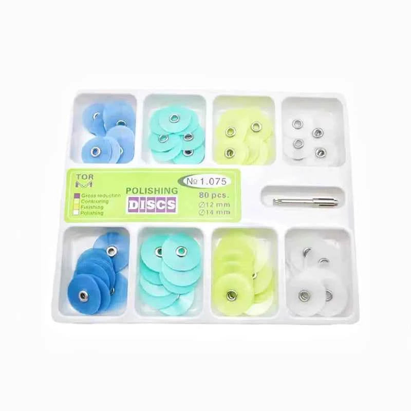 40pcs Dental Polishing Discs Holding Rod Mandrel Soflex Flexi Disc RA Shank Teeth Whitening Material Dentistry Tools Consumables