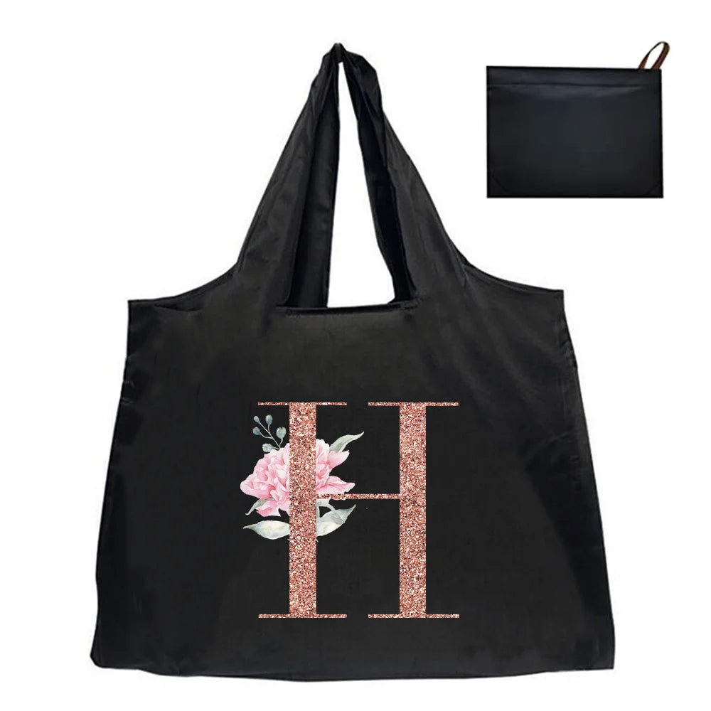 Shopping Bag Tote Bag Foldle Grocery Organizer Reusable Handbags Shoulder Bags Convenient Large-Capacity Large Tote For Fashion