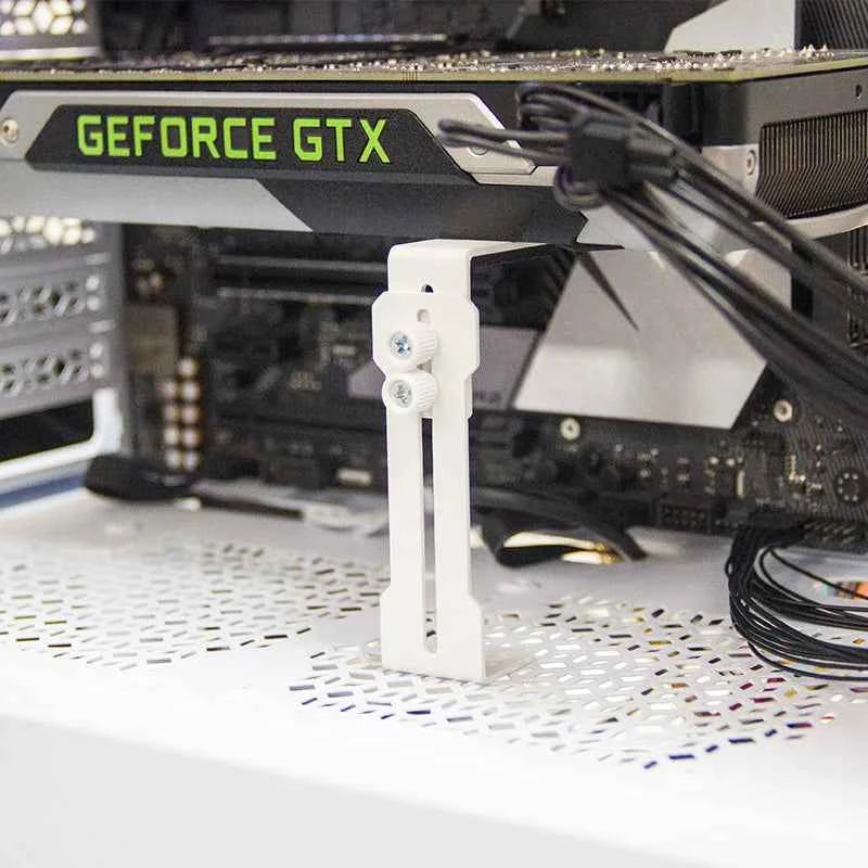 Computer Graphics Card Holder Chassis Fan Support Fixed Metal Bracket 6-96mm Adjustable GPU Holder