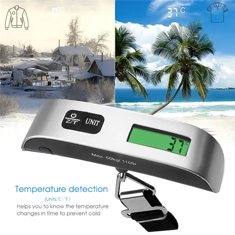Digital Luggage Scale Portable Handheld High Precision Weighing Scale For Travel Suitcase Weight Check Airline Approved