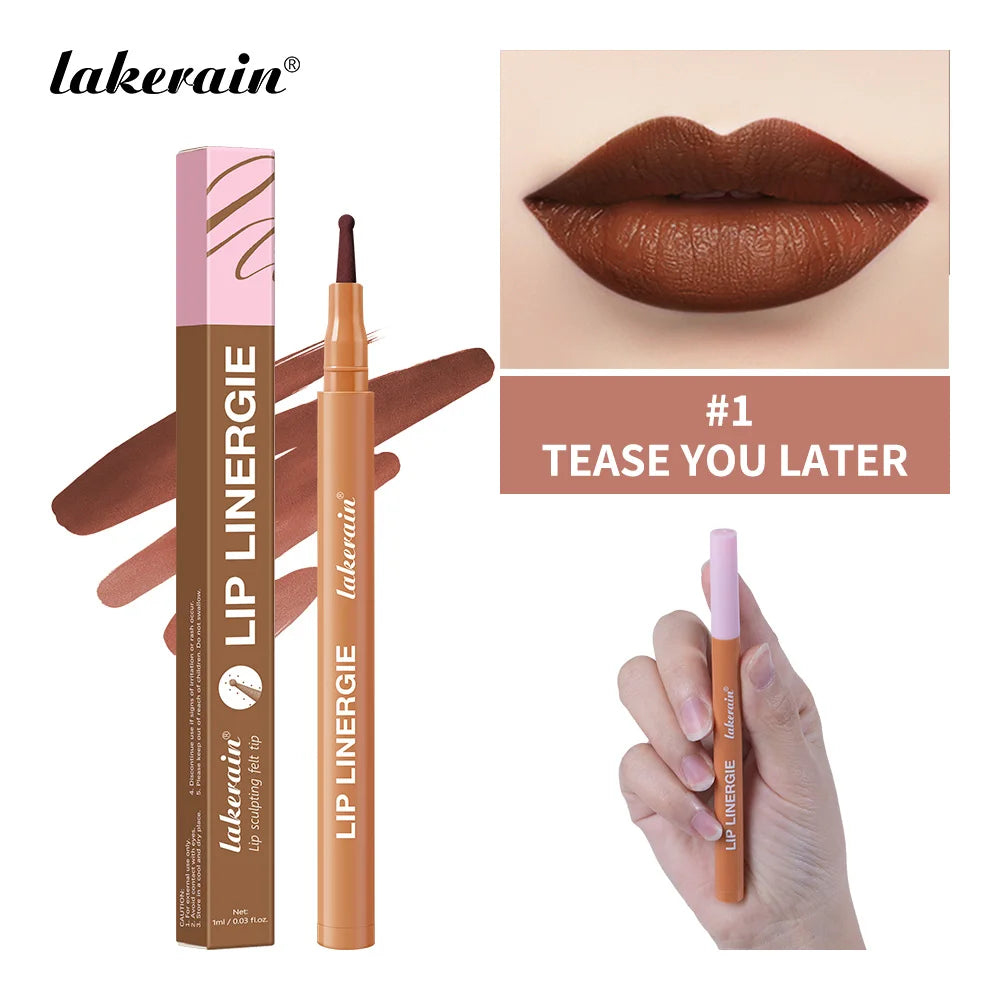 Color 1 Color 2-in-1 Lip Contour Stain Pen – Long-Lasting & Waterproof
