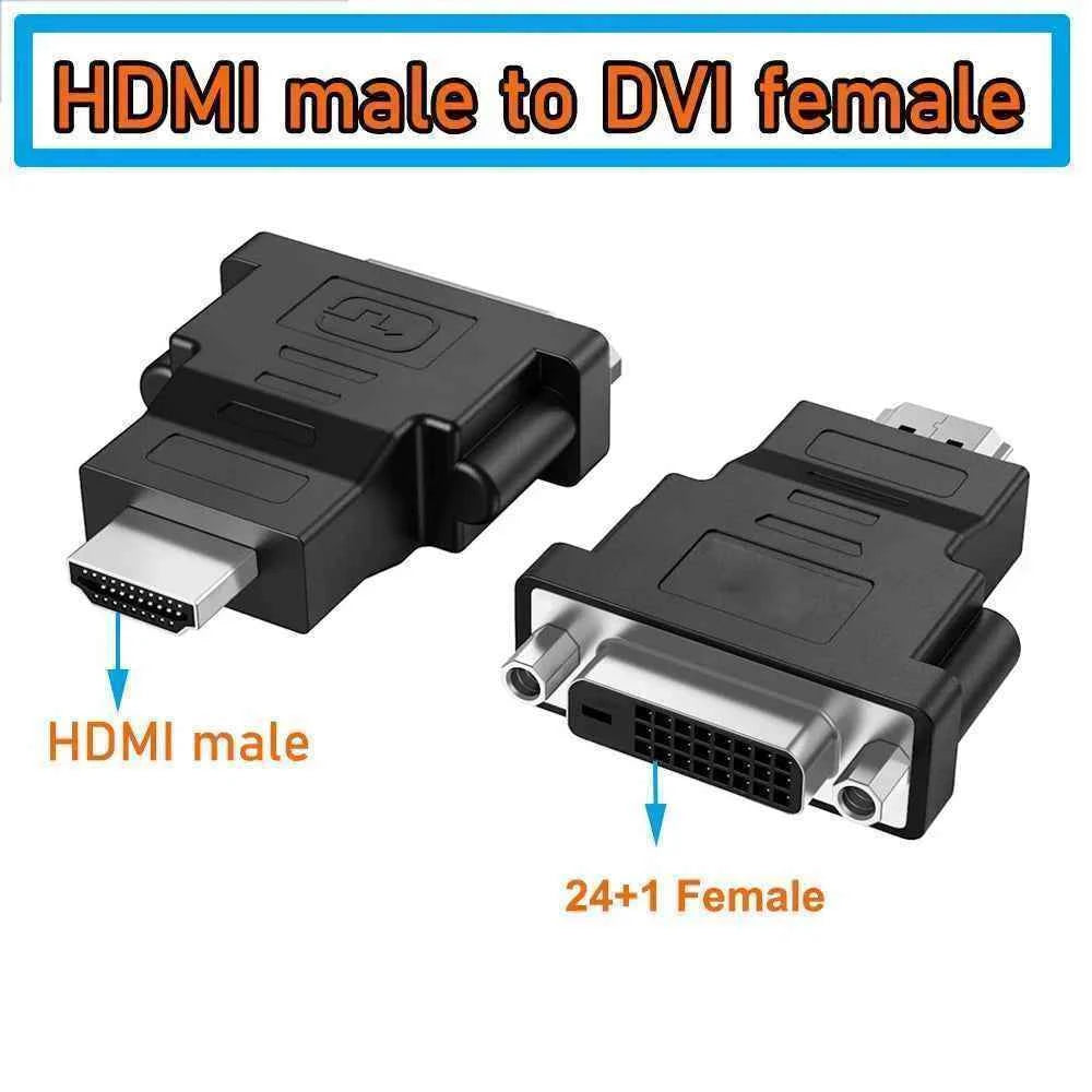 DVI to HDMI adapter Bi-Directional HDMI to DVI Cable adapter Coupler DVI to HDMI cable Converter  for Monitor HDTV PC PS4 Xbox