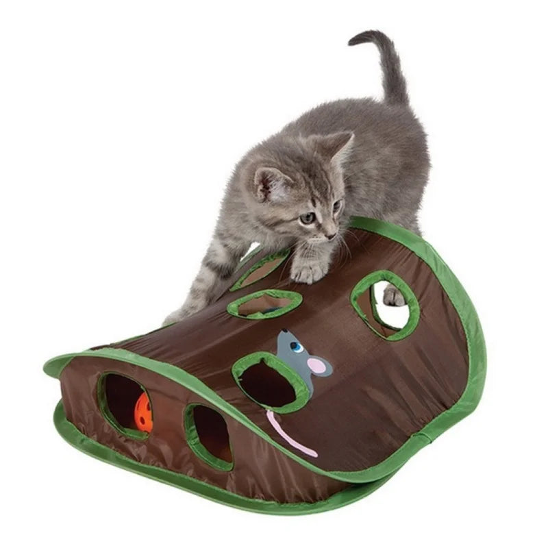 Hot Foldable Cat Tunnel Tube Interactive Fun Kitty Training Toy Boredom Buster for Puppy Kitten Pet Supplies Cat Accessory