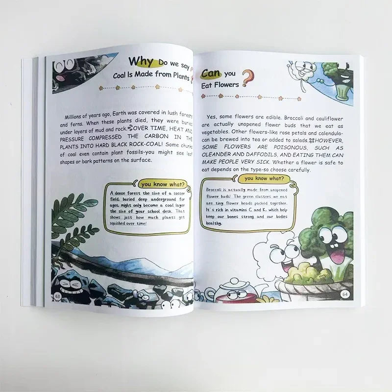One Hundred Thousand Whys Kids Science Encyclopedia, Homeschool Daily Reading Educational Book, Learning Gift for Boys Girls