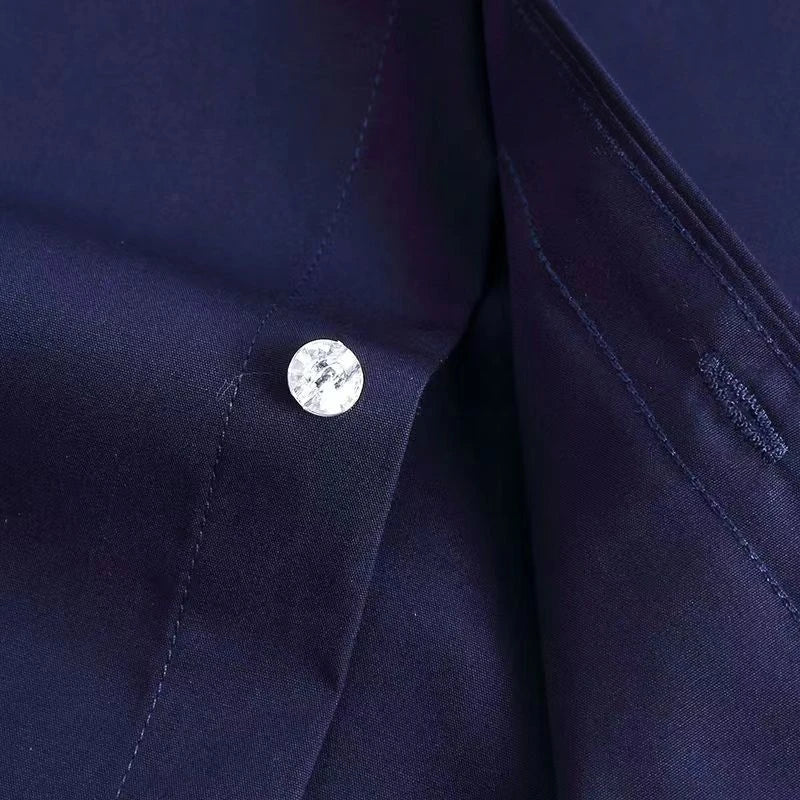 Men's Dress Shirts with New Stretch and Anti-Wrinkle Technology, Long Sleeve Business Blouse for Slim Fit Camisa Social