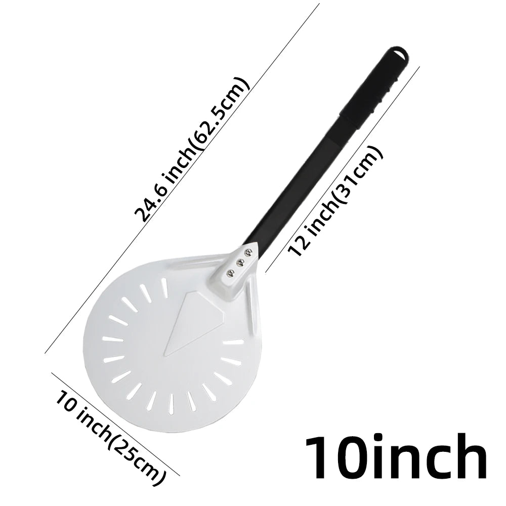 7 8 9 10 Inch Long Pizza Peel AdjustableTurning Shovel Spatula Baking Tool  Kitchen Utensils Nonstick Big Pizza Turner for Oven