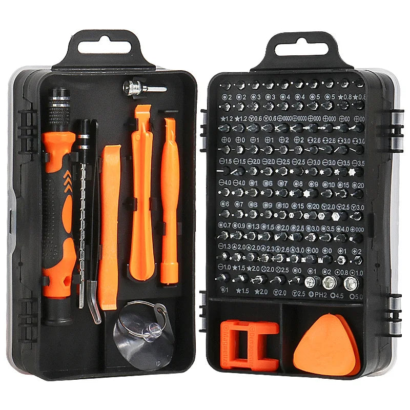 115Pcs Precision Screwdriver Set, Electronic Repair Tool Kit, Suitable for Iphone, Computers, Pc, Laptops, Mobile Phones, Mac, Tablets, Home Diy, Game Consoles, Glasses, Watches, Doorbells, Etc
