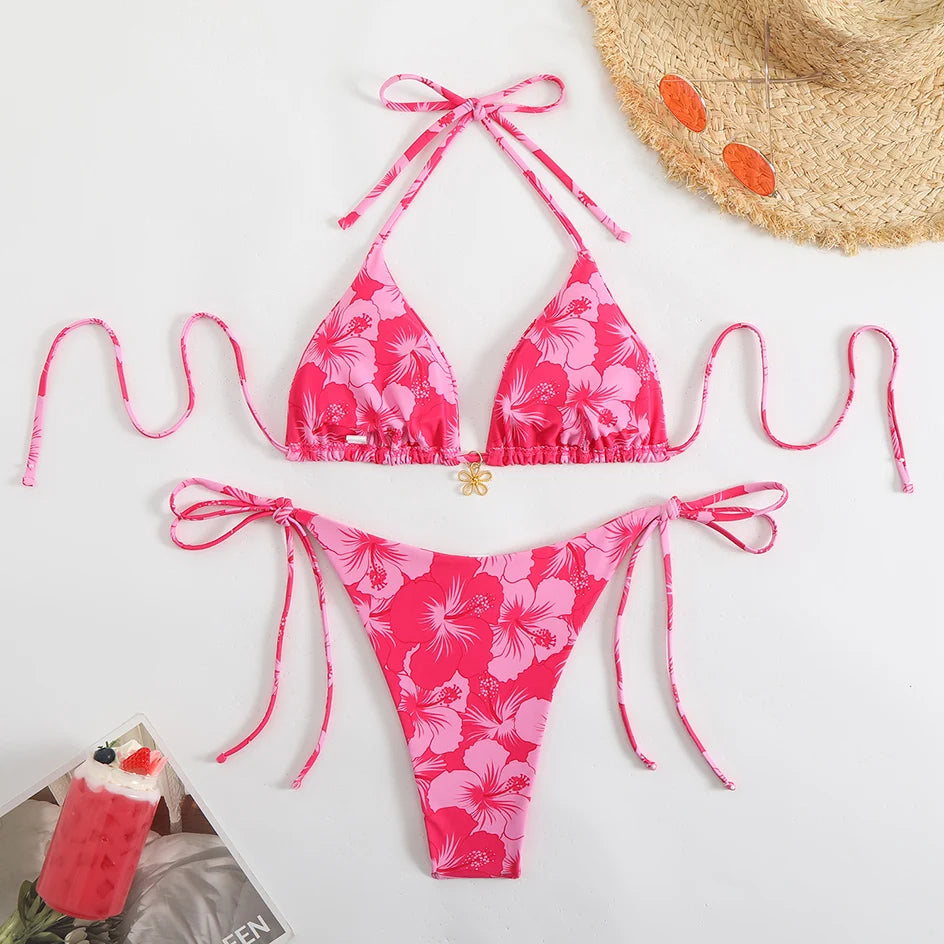 Sexy Micro Bikini Women's Swimsuit 2026 Trend Female Swimwear Two-piece Thong Bikinis Sets Beach Wear Swimming for Bathing Suit