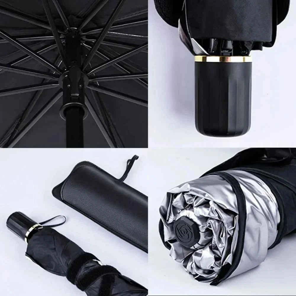 Car sunshade front windshield titanium silver thickened sunshade anti UV folding car sunshade car sunshade accessories