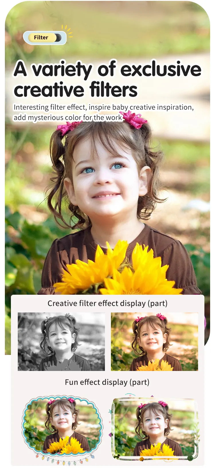 Kids' Camera Set, Instant Print Camera with Printing Function, Print Pictures, Portable Multi-Function Photo Printer Camera