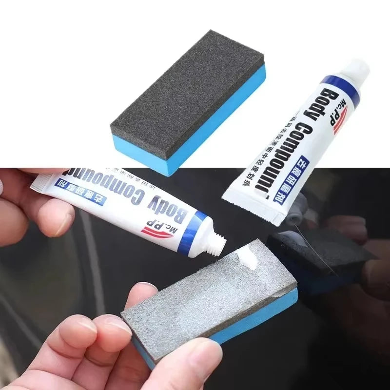 1set Car Scratch Remover Paint Care Tools Auto Repair Polishing Auto Body Compound Paste Paint Repair Kit Auto Accessories